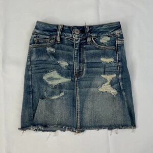 American Eagle Next Level Stretch Ripped Jean Skirt - Size 00